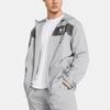Under Armour UA Sportstyle Logo Print Breathable Hooded Long Sleeve Windbreaker Men Outerwear Gray 1361621-012