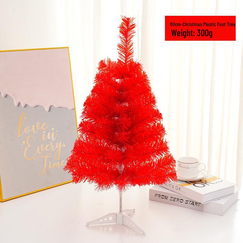 Mini Pink Tabletop Christmas Tree Ornament, 45/60cm - Festive Holiday Decoration
