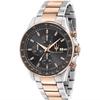 R8873640014 Sfida Chronograf Dvoubarevné Pánské Hodinky s Černým Ciferníkem