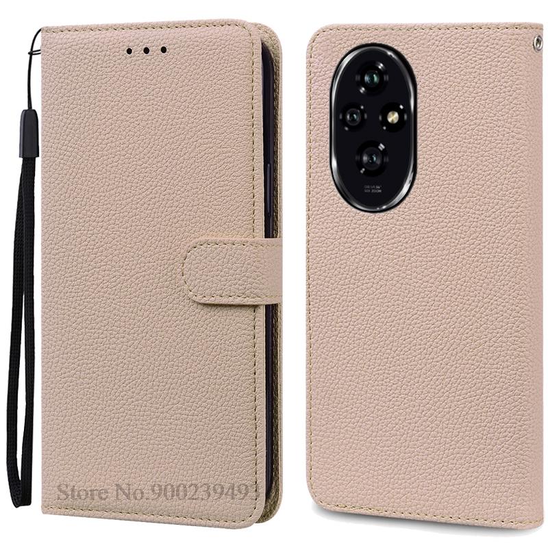 For Honor 200 Case Honor 200 Pro Case Silicone Pu Leather Wallet Case For Honor 200 5G Phone Case For Honor 200 Pro Cover Fundas