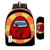 Among Us Two-Piece Backpack Space Werewolf Primary And Secondary School Students Cartoon Schoolbag Three-Piece Satchel Pencil Case