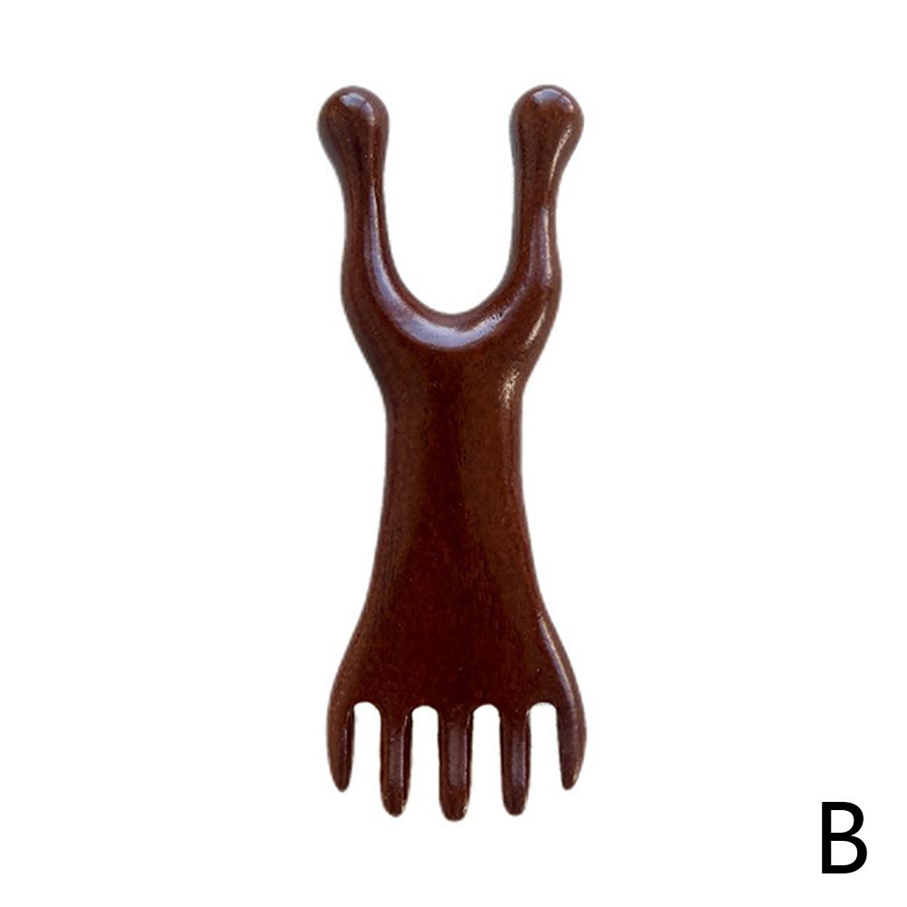 Five-Claw Scalp Massager Spa Handheld Meridian Massage Comb Gua Sha Tool Back Scratcher Hair Care