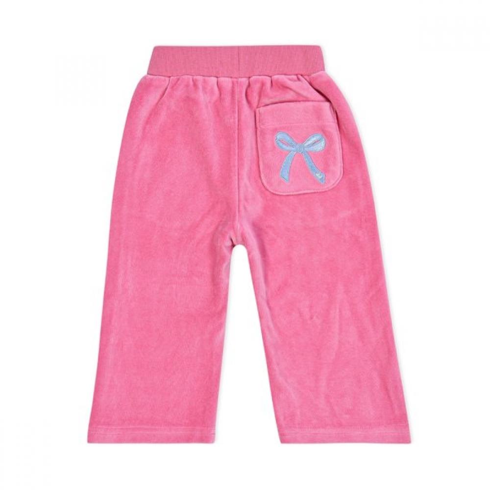 Dudu   Dodo Ribbon Velour Bootcut Toddler Pants Dkztpt06