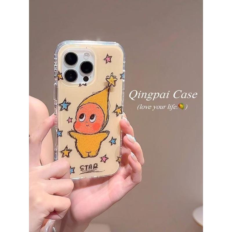 

The Cute Star Man Chain From Japan and South Korea Is Suitable for The New Model of Apple 16promax Phone Case 15pro 14 13 12 11 Apple 16