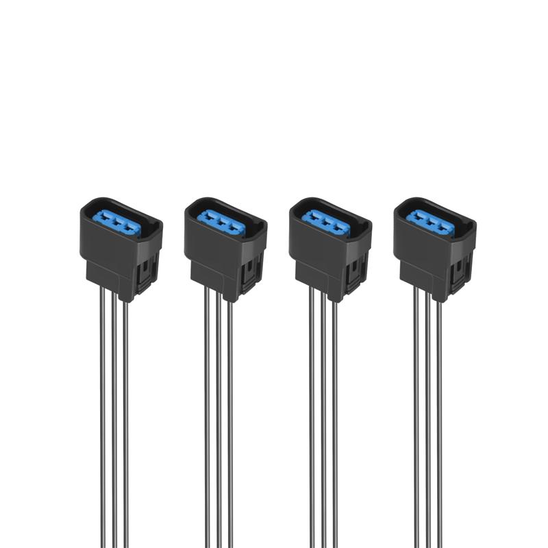 

4Pcs Ignition Coil Harness Connector Wiring Fits For Honda Accord Odyssey Pilot Ridgeline CR-V Civic чорний