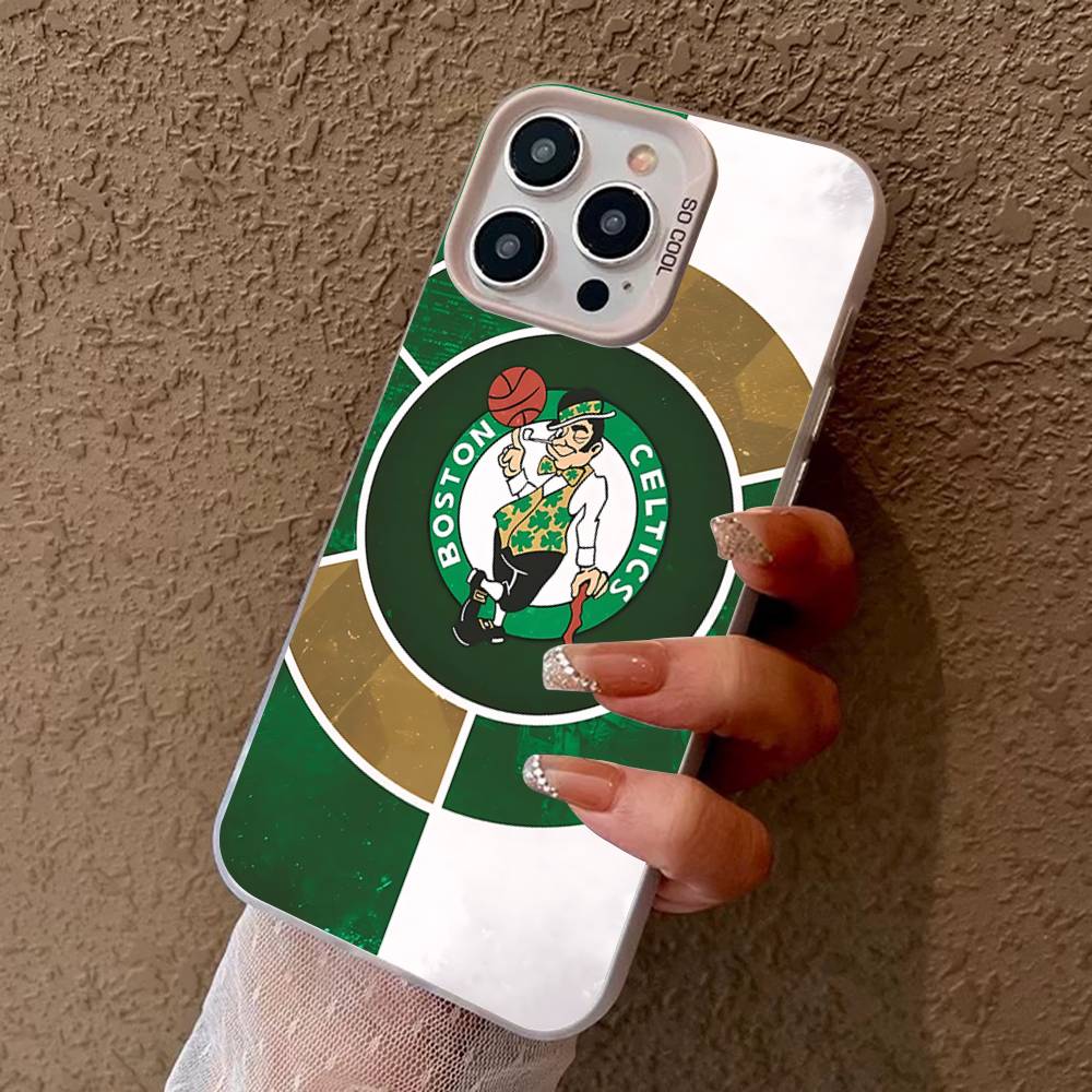 B-BostonS LOGO C-Celtics Phone Case For IPhone 16 15 14 13 12 11 17 Pro MAX Plus Pro Matte Shockproof Cover