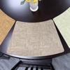 Fan-shaped Dining Table Mat, Dining Table Mat, Thermal Insulation Mat, Round Table Placemat, Light Luxury Placemat, Hotel Restaurant Commercial Waterp
