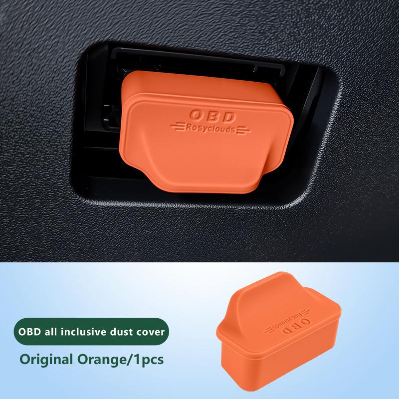 

SN Modification Car OBD Diagnostic Interface Protective Cover Silicone Obd Dust Cover Protective Cover Interior Trim Accessories