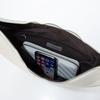 Half-moon cord handle shoulder bag