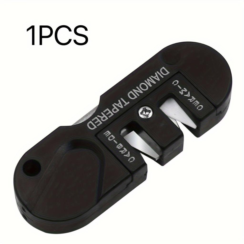 

1 шт. Инструменты для заточки ножей, Портативные для использования на открытом воздухе, Многофункциональный точильный камень, Точилка из вольфрамовой стали, Мусат чёрный