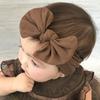 New 3pcs set, children's headband, baby nylon bow does not hurt the skin, wide headscarf, baby headband.