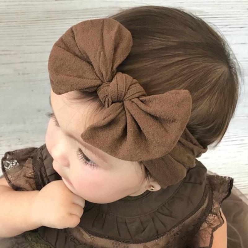 New 3pcs set, children's headband, baby nylon bow does not hurt the skin, wide headscarf, baby headband.