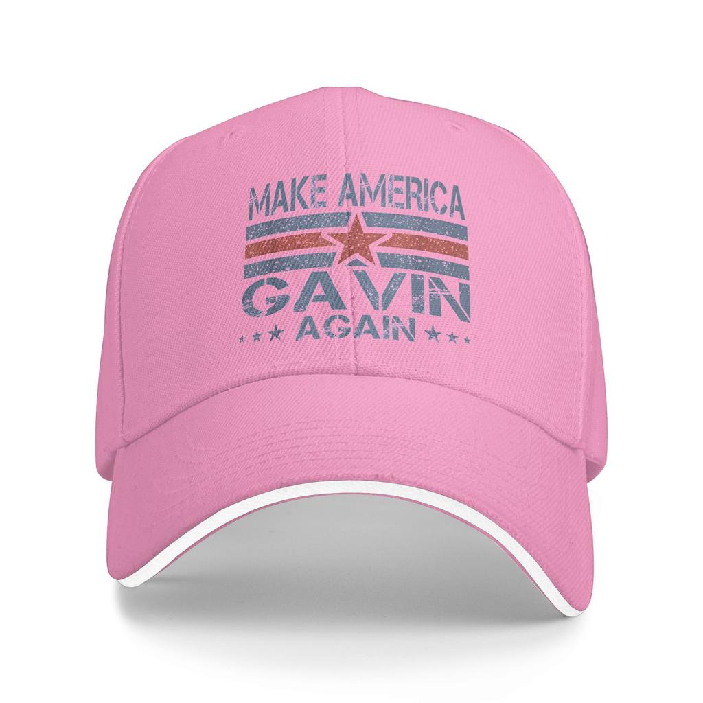 MAGA USA Make America Gavin Again Baseball Cap Casual  Sandwich Caps Unisex Style Adjustable Dad Hat Outdoor