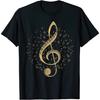 InconicTee Klavier Musik Violinschlüssel Pianist Geschenk Klavier T-Shirt, Hoodie, Langarm, Tanktop, V-Ausschnitt, für Männer Frauen Kinder Schwarz