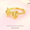 New Fashion Twisted Princess Bow Ring for Women - Adjustable Open Circle Index Finger Wedding Jewelry