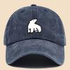 Cute polar bear printed baseball cap for men and women, fashionable and versatile for outdoor travel