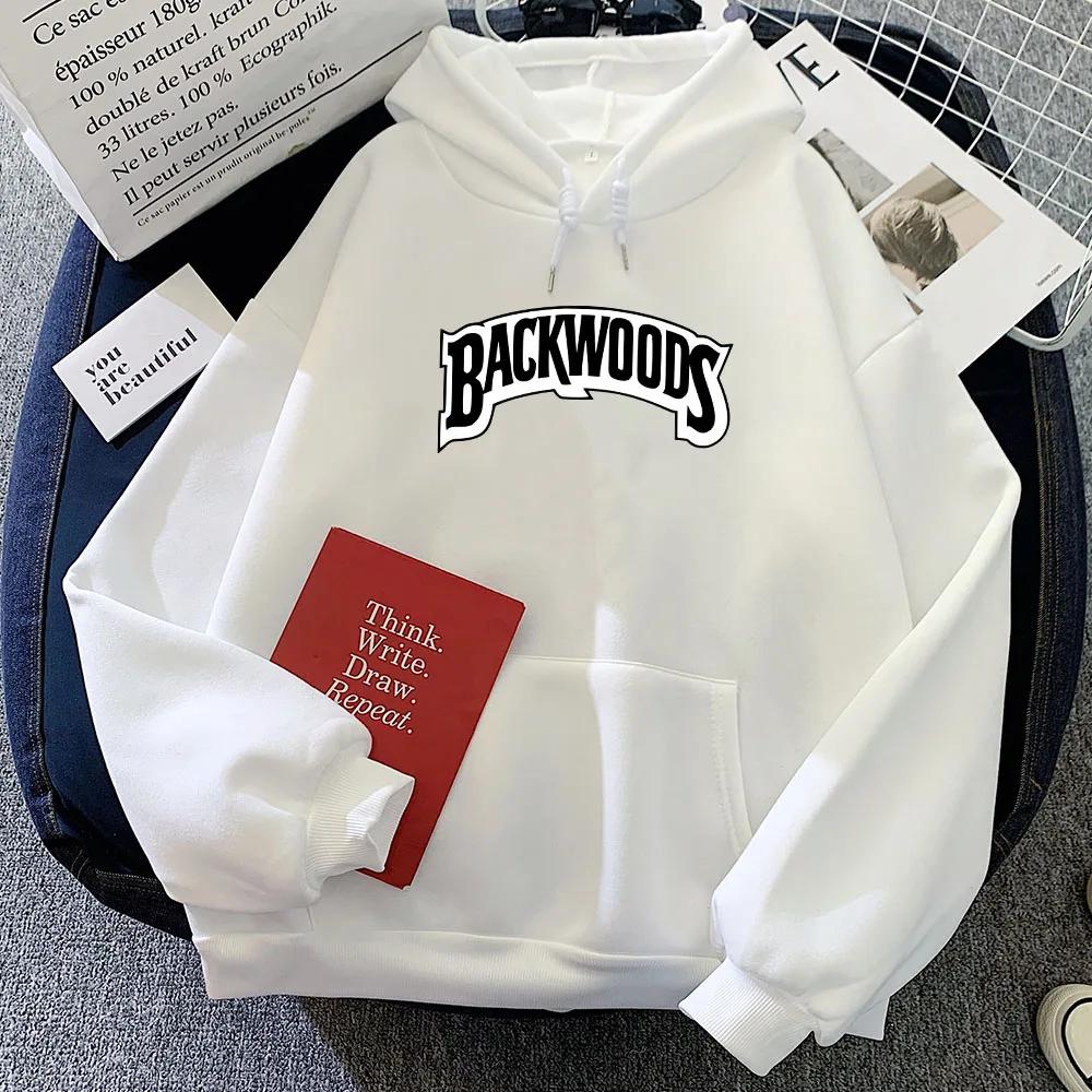 Backwoods Hoodies Long Sleeve Women Men Hooded Sweatshirts Graphic Printing Pullovers Sudaderas Winter Fleece Comfortable Hoodie