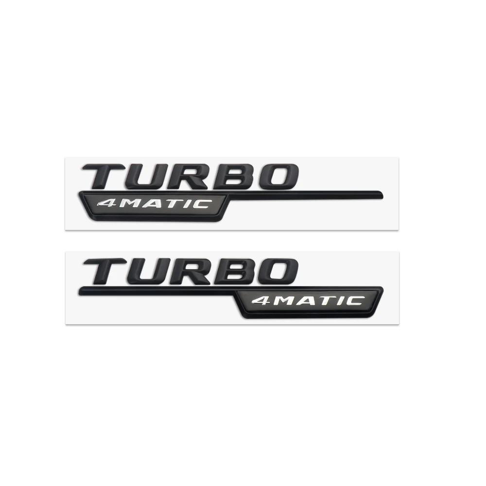 New 80% ABS BITURBO 4Matic Turbo Car Trunk Sticker Emblem For Mercedes Benz W108 W124 W126 W140 W168 W169 W176 W177 W190 W201 W