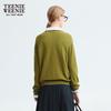 Teenie Weenie Women's Yak Blend Round Neck Cardigan