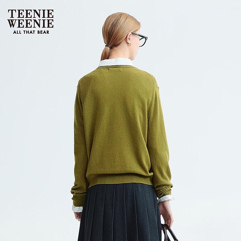 Teenie Weenie Women's Yak Blend Round Neck Cardigan