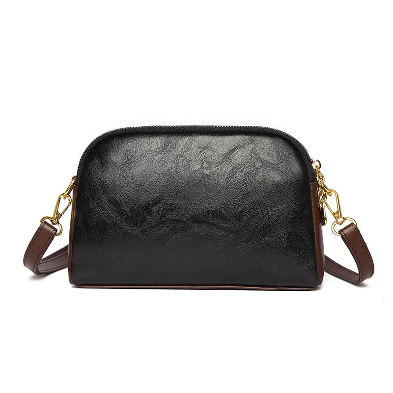 Borsa a Spalla Vintage Borsa per Madre di Mezza Età Donna Multistrato Grande Capacità Borsa a Tracolla Goffrata