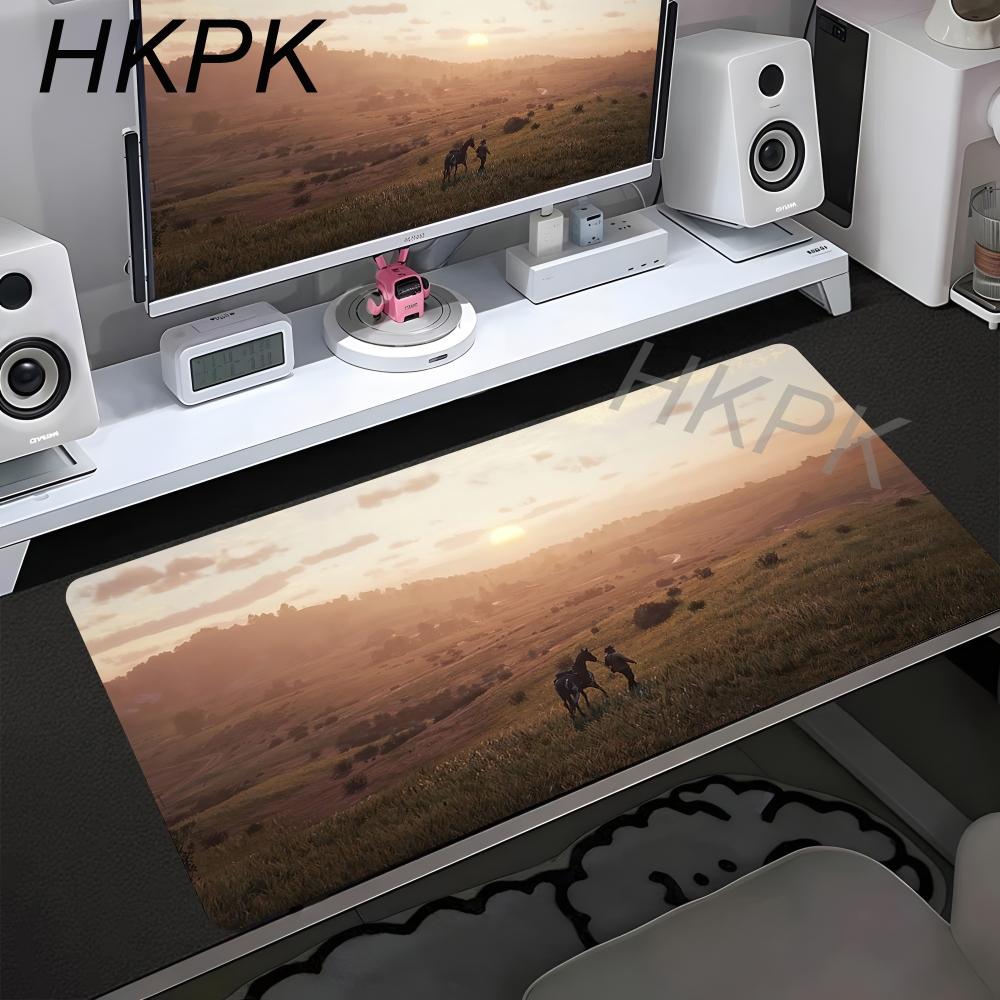 Xxl Anime Red Dead Redemption Mausepad Computer Accessories Game Keyboard Rubber Mousepad Pc Gamer Girl Nonslip Cute Desk Mat
