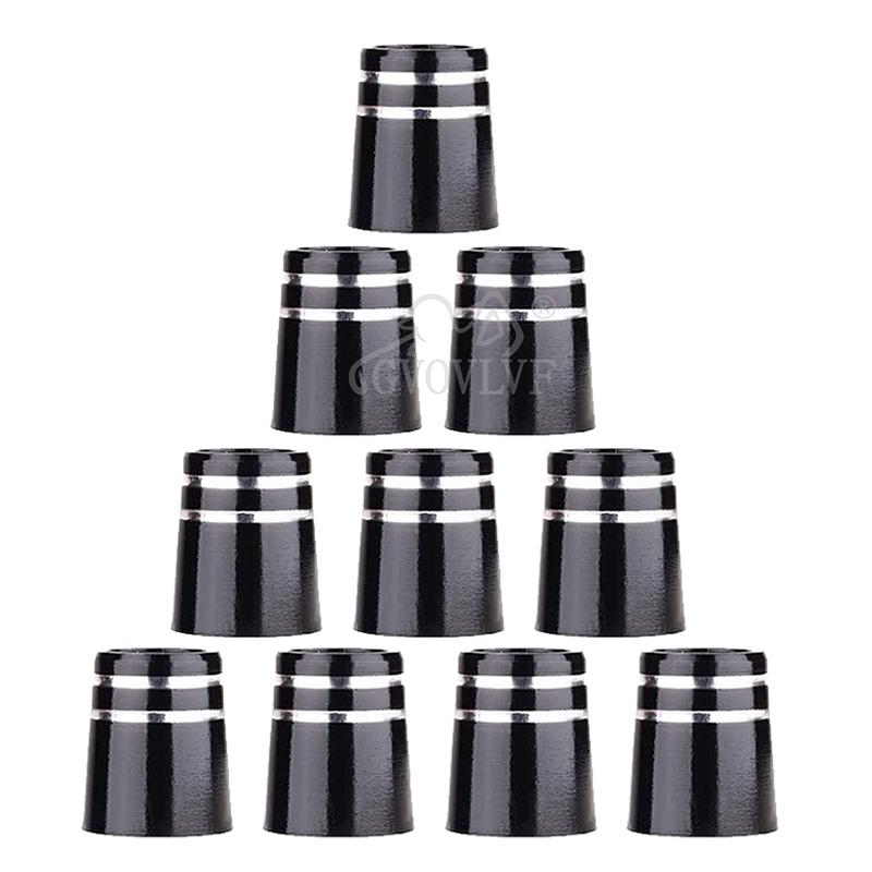 10pcs Golf Ferrule With Double Chrome Ring Black Size 335 and .350 Fit Driver and Fairway Wood and .370 Fit Iron Golf Accessory 5