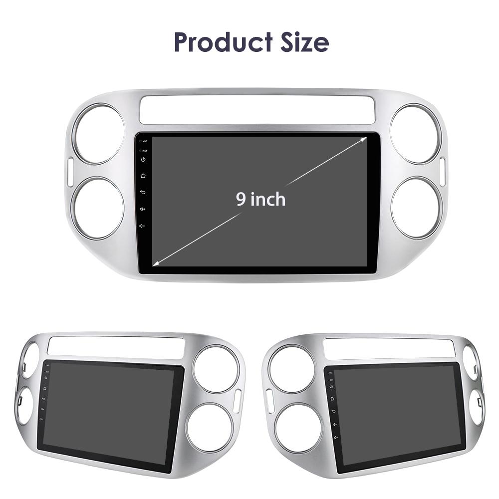 Hizpo DSP 9 cali 2din Android Autoradio GPS dla VW Volkswagen Tiguan 1 NF 2006 2008 - 2016 Radio samochodowe multimedialny odtwarzacz wideo inteligentny ekran