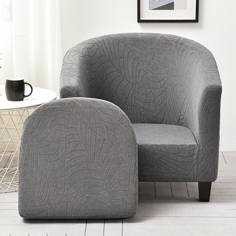 

Чехол для кресла-табурета из 2 частей, Жаккардовые чехлы на кресло-ведро, Чехол на кресло с подлокотниками, Чехлы на клубное кресло с чехлом на сиденье, Эластичный съемный защитный чехол для мебели Universal sizes