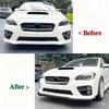 Car Front Bumper Spoiler Lip Guard Lowter Splitter Blade For Subaru Impreza WRX STI VA 2015-2021ABS Black Bodykits Tuning