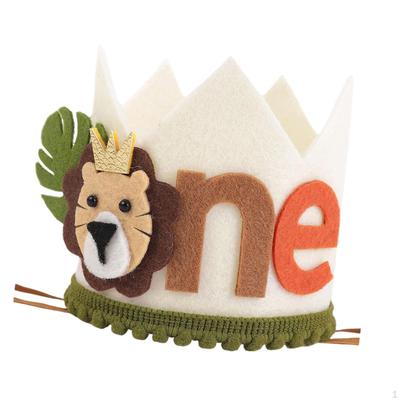 Birthday Hat Wilds 1 Crown Tiaras Cosplay Costume King Lion for Teens