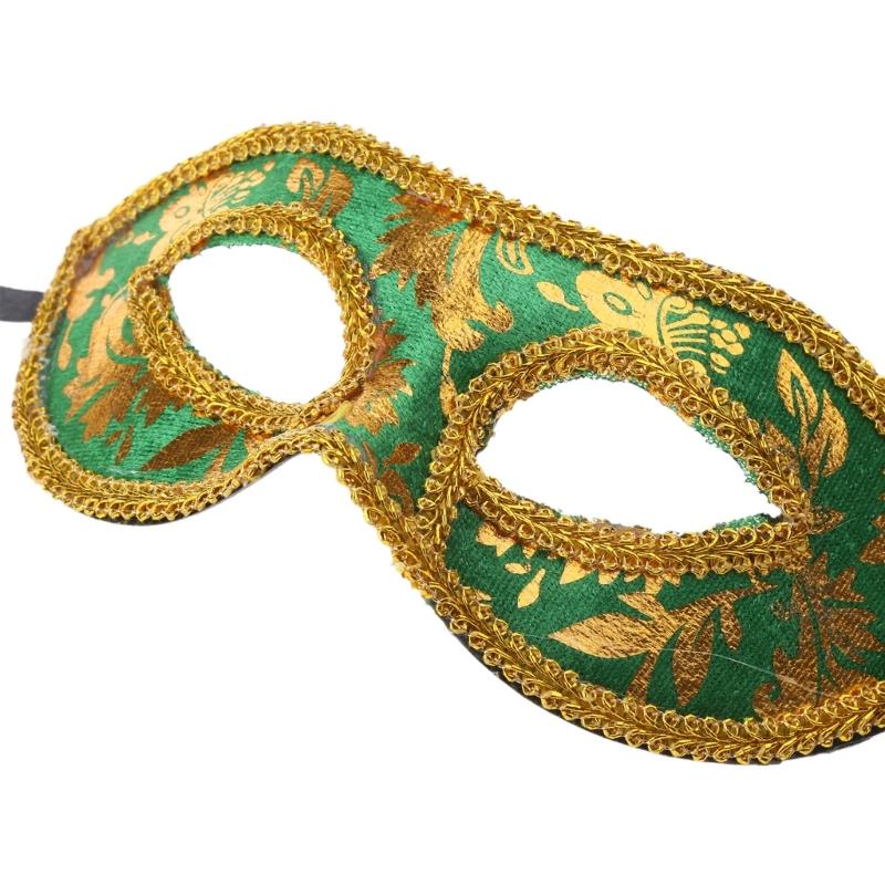 Male Half Face Mask Men Masquerade Mask Vintage-Venetian Mask Lightweight Party Mask for Costume Carnival Theme Parties