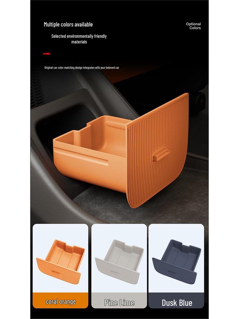 Yu7 Center Console Fragrance Holder, Anti-Shake Silicone Storage Box for Screen's Rear.