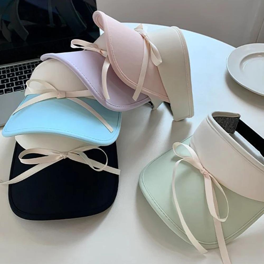 Atmungsaktiver Damen Sonnenhut Verstellbare Visor-Kappe Schlichte Sport-Sonnenhüte Sommer