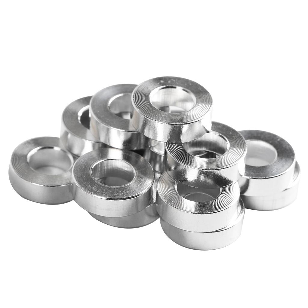 10 Pieces DIY Model Silver Metal Aluminum Flat Washer Spacer Gasket for 3D Printer Hardware Parts (3mm/0.1inch)