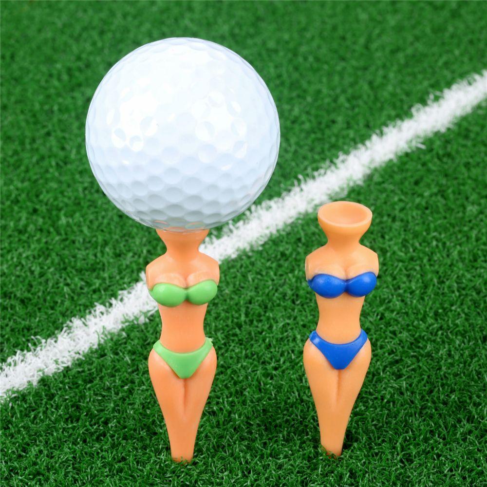 Outdoor Sexy Attractive Lady Model Bikini Golf Tees Clubs Tee Golf  Accessories Golf Training