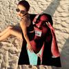 Hot Singer R-RIHANNAS Microfiber Printed Beach Towel Mountain Climbing Yoga Beach Swimming Running Absorbent Soft Towel