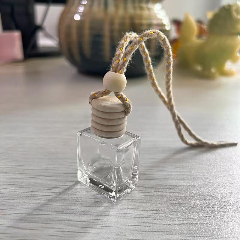 10ml Transparent Glass Car Air Freshener Pendant & Perfume Diffuser Bottle