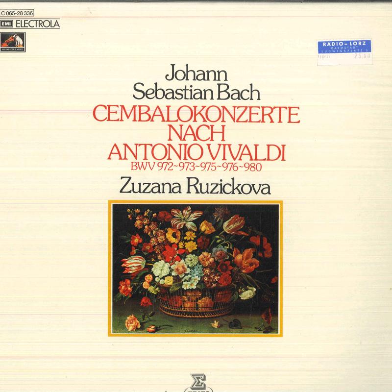 

LP Пластинка ZUZANA RUZICKOVA Бах Вивальди Концерты для клавесина После A 1C06528336 EMI ELECTROLA Германия Классика Б/У