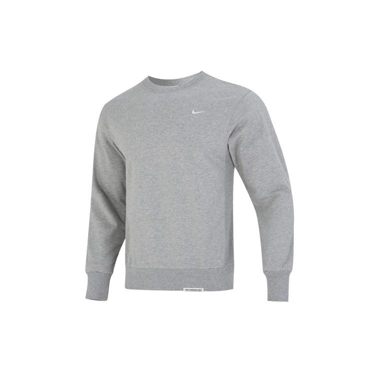 Nike Sweatshirts Men's Light Gray Crew Neck Moderate Regular DQ5821-063