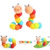 Wooden Twist Worm Handeye Coordination Toy For Children Gift And Play