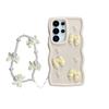 Bowknot Pearl Chain Rope Phone Case For Samsung Galaxy for Samsung Galaxy S26 Ultra S25 Plus S22 S21 S23 S24 FE Cover