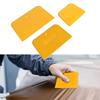 3Pcs Plastic Film Scraper Remove Air Bubbles Hard Soft Trapezoidal Plastic Scraper Automotive Bodywork Painting Putty Scraper