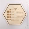 For Farkle Dice Tray Wooden Dice Trays Hexagon Dice Rolling Tray Felt Dice Holder for Dice Games Like RPG Other Table Games