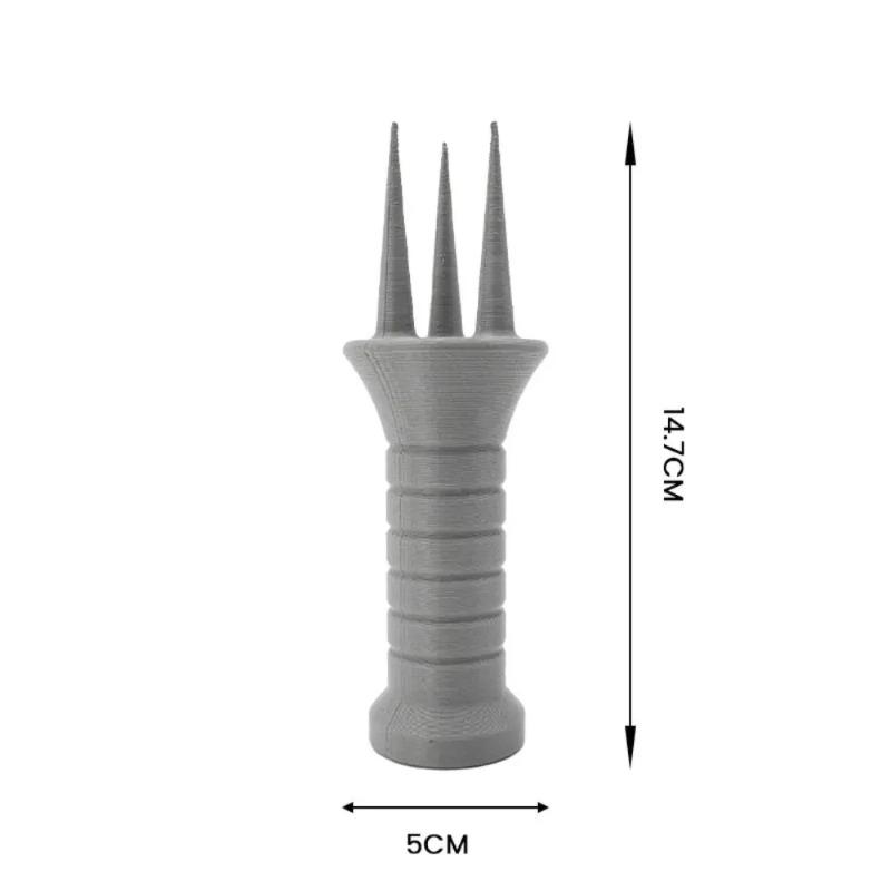 

1pcs Portable 3 Spikes Hand Tiller Garden Tool Ergonomic Grip Storage Hole Flower-growing Lightweight Plastic Soil Aerator Yard