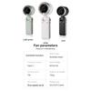 Portable Handheld Fan Adjustable Mini Fan Hair Dryer, 5-speed Bladeless Folding Handheld Fan with Digital Display Screen