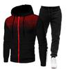 Black New Autumn and Winter Men's Sets Hoodies+Pants Harajuku Sport Suits Casual Sweatshirts Tracksuit Brand Sportswea