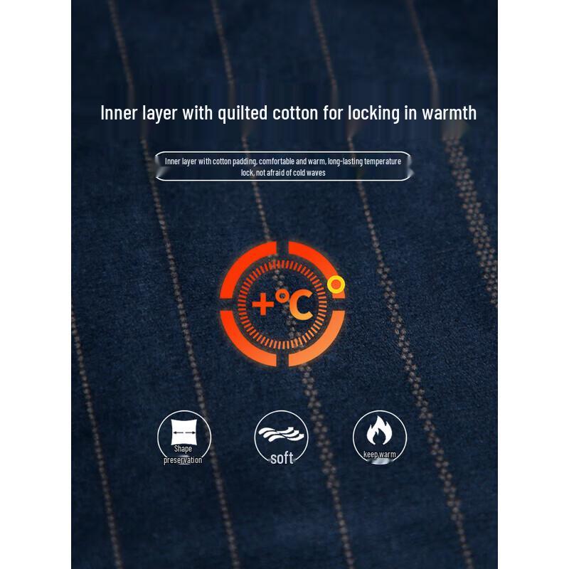 TRIES Men's Classic Padded Lapel Jacket