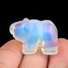Natural Stone Bear Natural Jade Gemstone Animal Carving Charm Polar Bear Gemstone Crystal Bear Figurine Animal Statue Carving