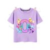 My Little Pony Girl T Shirt Twilight Sparkle Letter AZ TShirts Cartoon Kids Short Sleeve Tee Tops Casual Children Clothes
